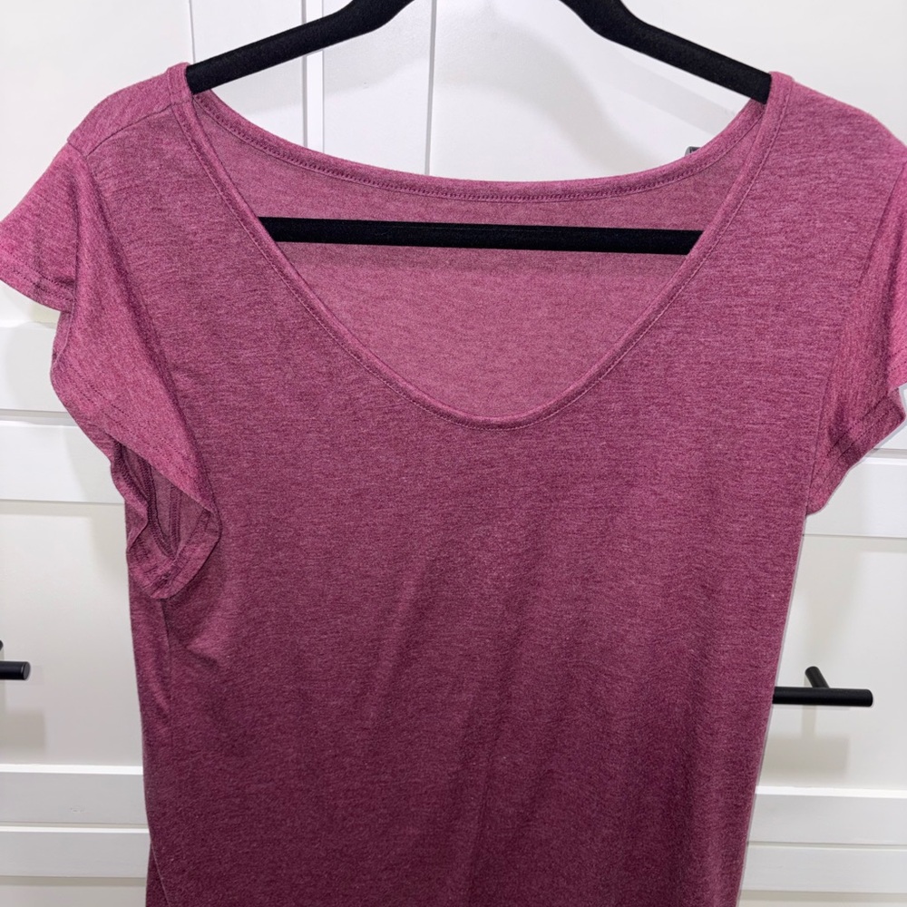 Amazon Women's Mauve Short Sleeve Top